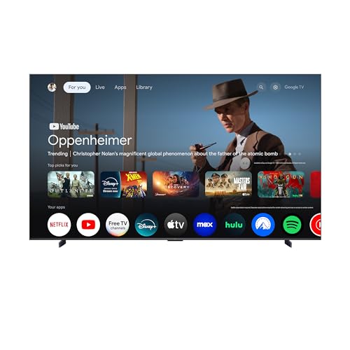 TCL 65-Inch Class QM6K Series QD-Mini LED 4K UHD Google Smart TV K982