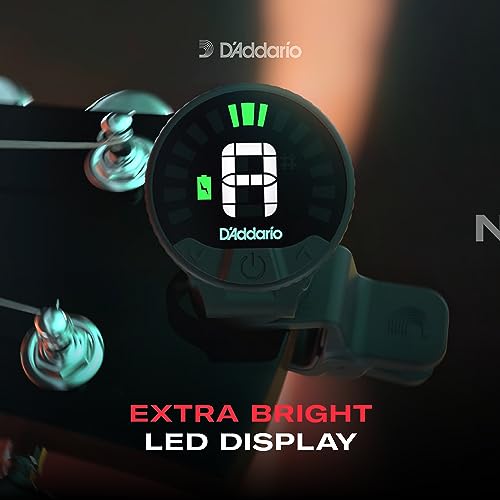 D'Addario Nexxus 360 Rechargeable Clip-On Guitar Tuner F8432