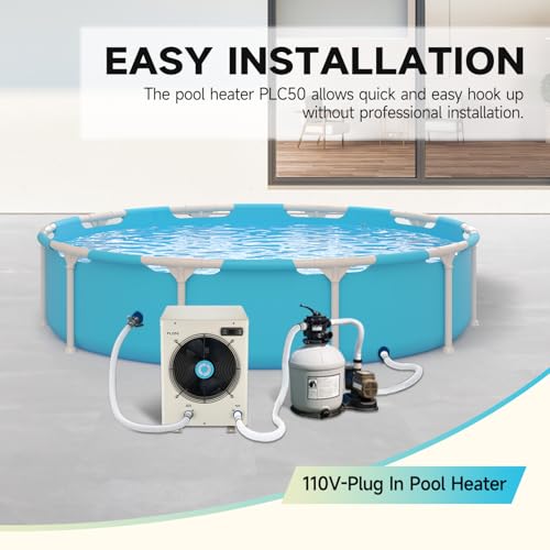 Above Ground Pool Heater 15826BTU Electric Heat Pump for Swimming Pools up to 4000 Gallons Z6570