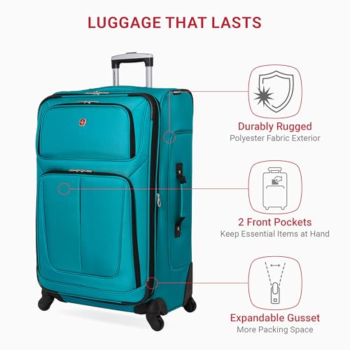 SwissGear Sion Softside Expandable Roller Luggage 3 Piece Set N784870