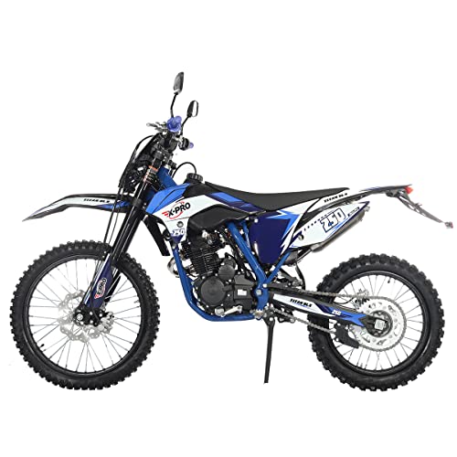 X-PRO Titan DLX 250cc Gas Dirt Bike Pit Bike Adult Bike, 21"/18" Wheels, Green A13711