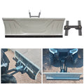 Kojem 48" Snow Plow Blade Universal Adjustable Complete for ATV Honda Kawasaki Polaris Aeon Crossland Arctic-Cat Alterra ATV Plow Kit Steel White Can Remove Soil, Gravel, Building Debris