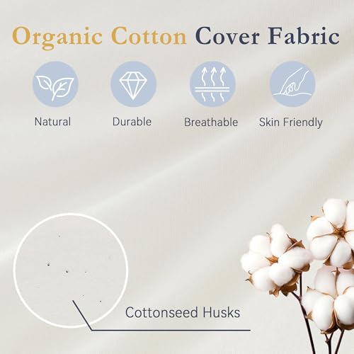 puredown® Goose Feathers and Down White Pillows King Size Set of 2 G471477