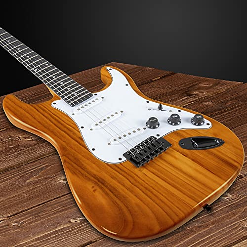 LyxPro Electric Guitar 39" Beginner Starter Kit with 20W Amp, Black B69338