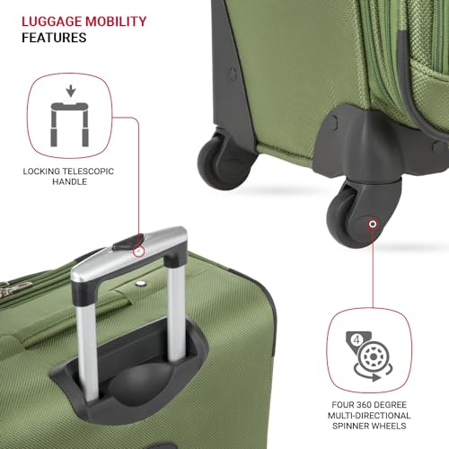 SwissGear Sion Softside Expandable Roller Luggage 3 Piece Set N784870