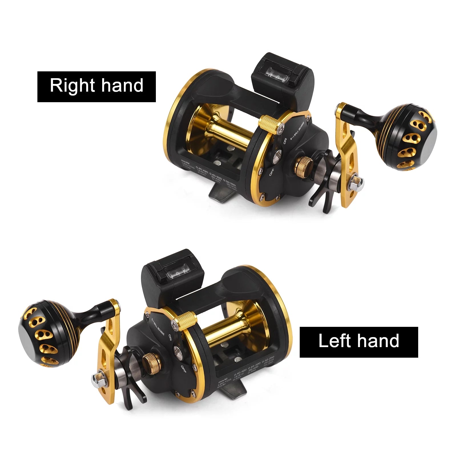 Walmeck Fishing Reel Line Counter with Digital Display, 6+1 Ball Bearings O81212