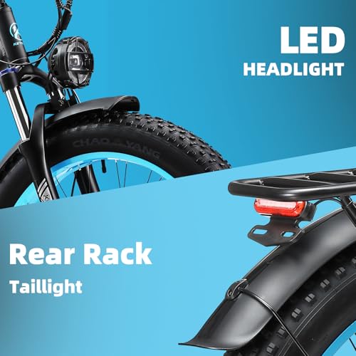 Electric Bike for Adult 4000W Peak Dual Motor 48V 23Ah 26 Inch Fat Tire Mountain Ebike F636
