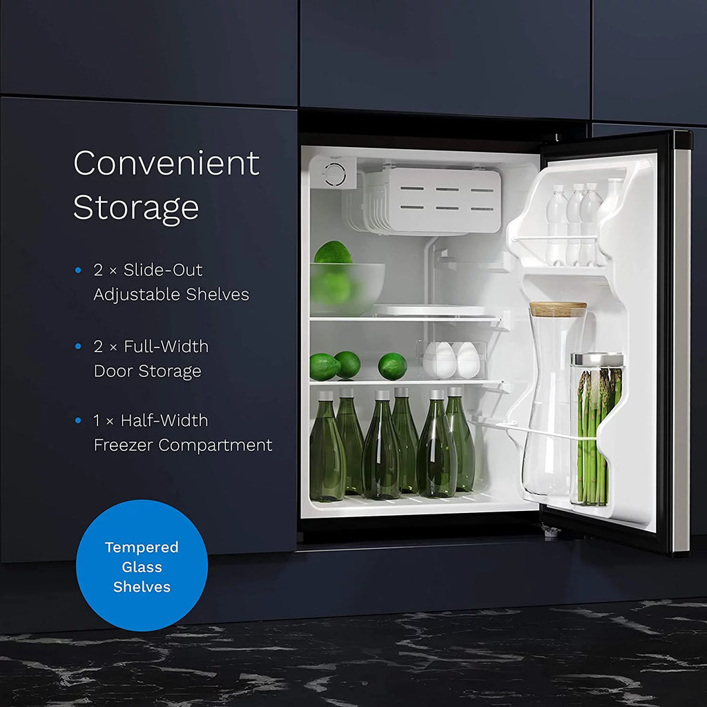 hOmeLabs Mini Fridge 2.4 Cu Ft Under Counter Refrigerator with Freezer P952