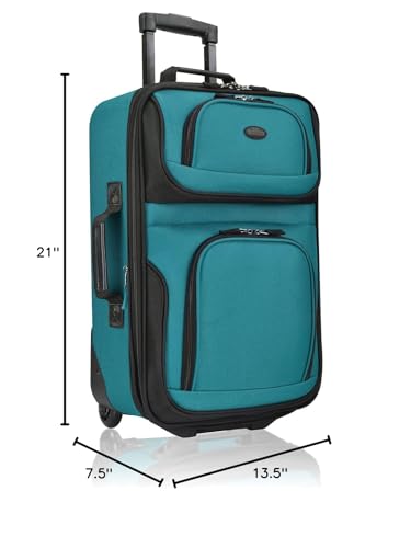 U.S. Traveler Rio Expandable Carry-on Luggage, Orange R95197