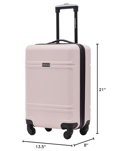 Travelers Club Skyline Spinner Luggage, Gray, 22-Inch Carry-On L8594