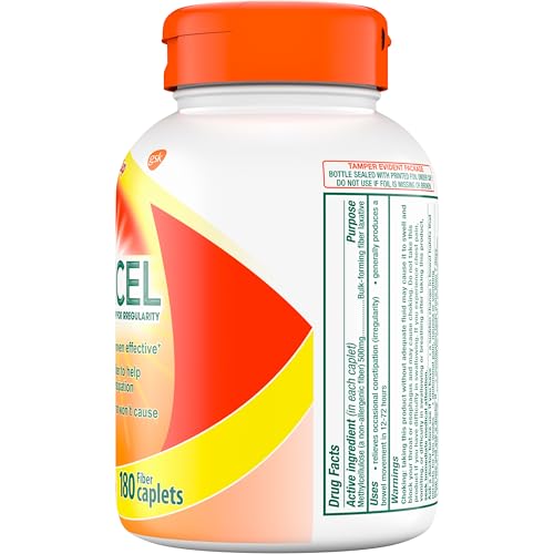 Citrucel Fiber Therapy Caplets, Methylcellulose, 180 Count V38963