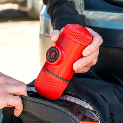 WACACO Nanopresso Portable Espresso Maker, 18 Bar Pressure, Manual Travel Coffee Maker F884