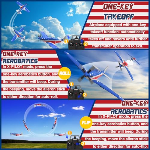LEAMBE Remote Control Aircraft Plane with 3 Modes for Adults & Kids G436699