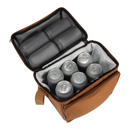 Carhartt Insulated 12 Can Two Compartment Lunch Cooler Bag, Black S79886