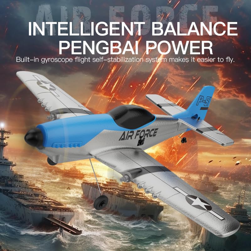 RC Airplane 3 Channel Ready to Fly with 6-Axis Gyro for Kids Beginners V2168