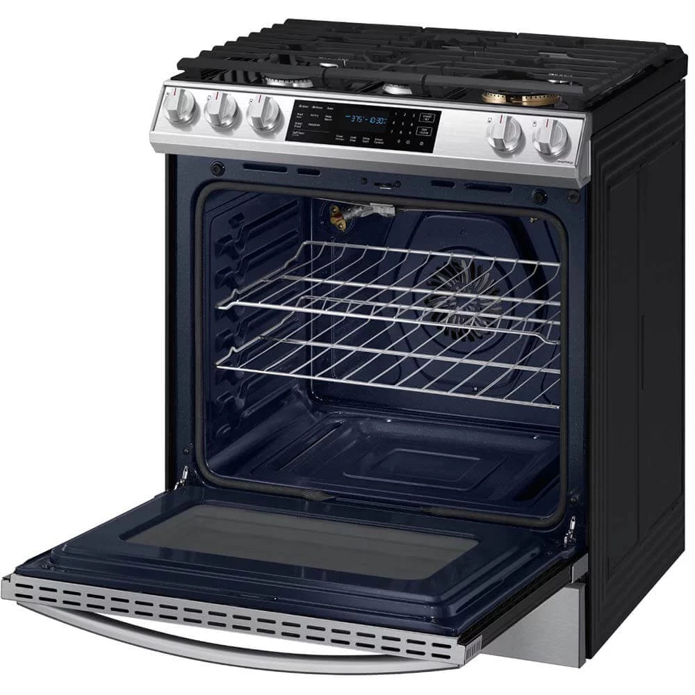 SAMSUNG NX60T8511SS Smart Slide-in Gas Range with Air Fry, Stainless Steel B76002