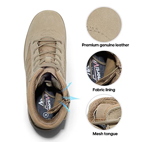 NORTIV 8 Men's Steel Toe Work Boots Slip Resistant V746852