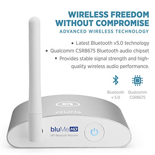 Auris Blume HD Long Range Bluetooth 5.3 Music Receiver with Audiophile DAC F3679