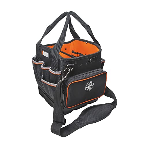 Klein Tools 55419SP-14 Tool Bag with Shoulder Strap, 14 Pockets O8402