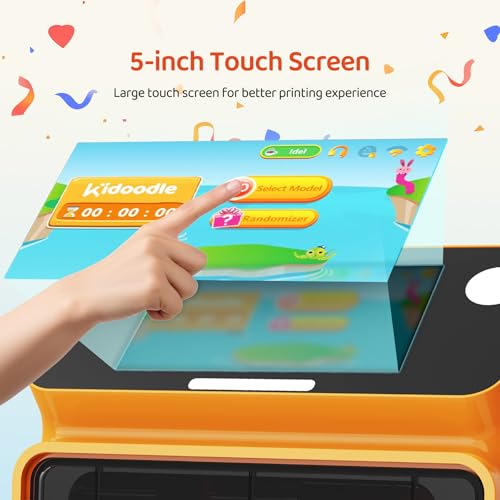 Kidoodle Mini 3D Printer for Kids & Beginners, Auto-Leveling, Touch Screen D392286