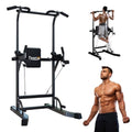 Power Tower Pull Up Bar for Home Gym, Multi Functional Pull Up Bar Stand Dip Bar Station, Adjustable Height Workout Dip Station Strength Training Fitness Equipment