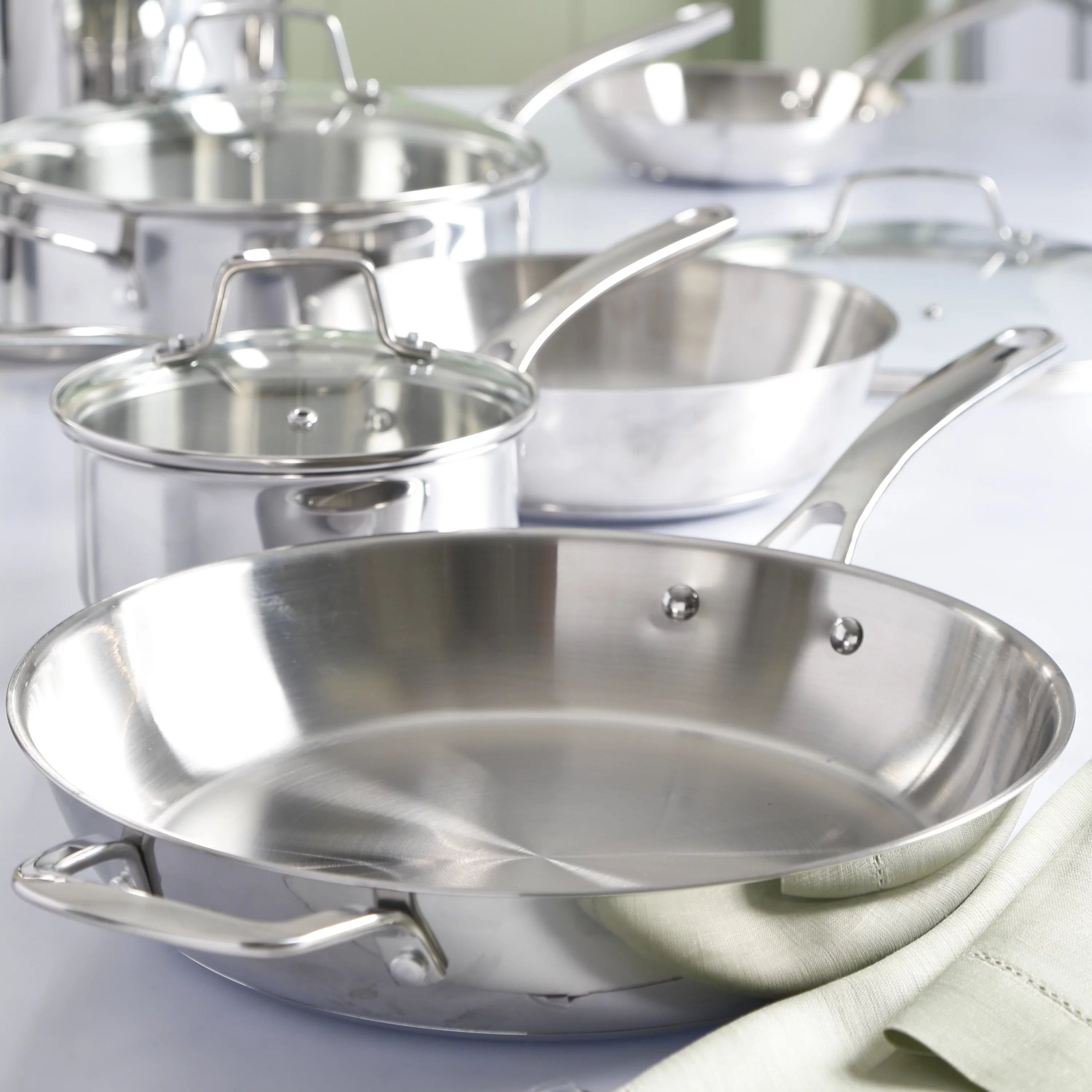 Martha Stewart 10pc Stainless Steel Cookware Set B848214