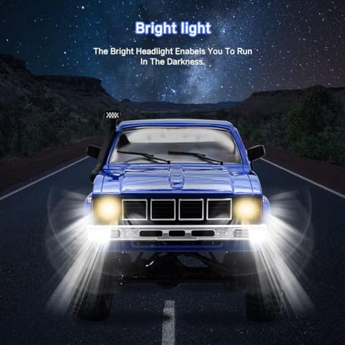 Mostop RC Crawler Truck C24 4x4 Off-Road with LED Light, 2.4Ghz Remote Control G137