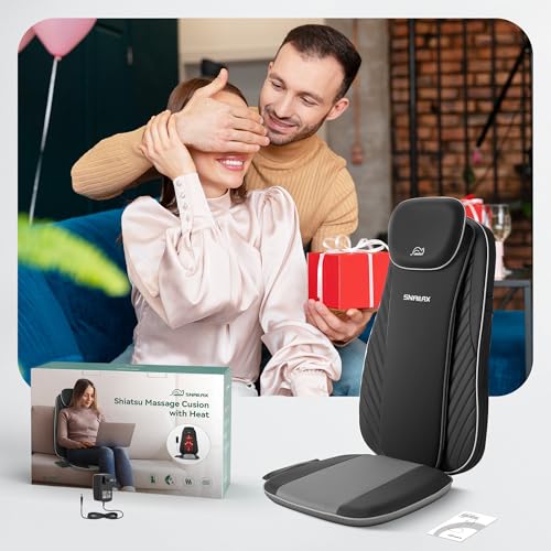 Snailax Shiatsu Massage Cushion with Heat for Home Office I743