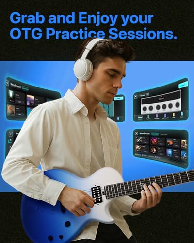 Enya Electric Guitar Inspire 39" Carbon Fiber with Wireless Speaker and Gig Bag Y562682