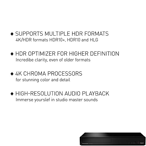 Panasonic DP-UB154P-K 4K Blu Ray Player, Black X761361