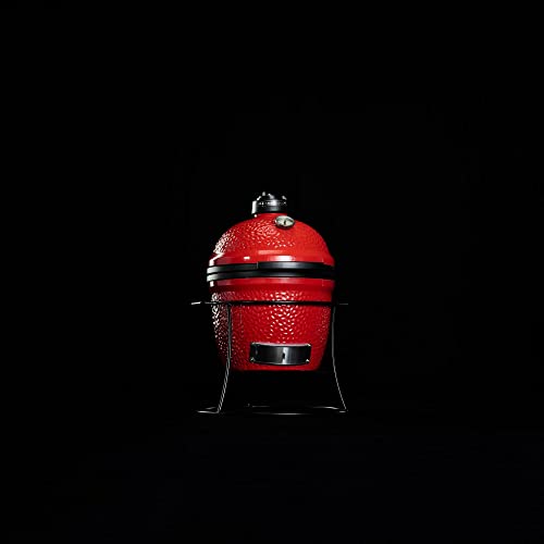 Kamado Joe Joe Jr 13.5-inch Portable Ceramic Charcoal Grill, Red M736033