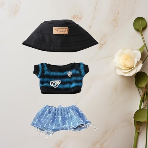 17cm Doll Clothes Set, 5 Pieces Casual Outfit for 6.7in Dolls G33820