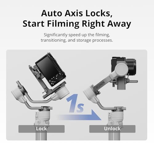 DJI RS 4 Mini Gimbal Stabilizer for Cameras, Auto Axis Locks, 2kg Payload Q46442
