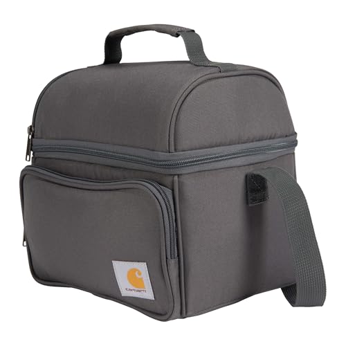 Carhartt Insulated 12 Can Two Compartment Lunch Cooler Bag, Black S79886