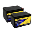 12V 20Ah Lithium LiFePO4 Deep Cycle Battery 2 Pack, 4000+ Cycles Rechargeable Battery for Electric Scooter, Ride On Toy, Lighting, Power Wheels, Fish Finder and More with Built-in 40A BMS