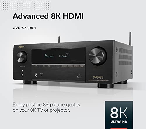 Denon AVR-X3800H 9.4-Ch 8K UHD Home Theater Receiver D255486