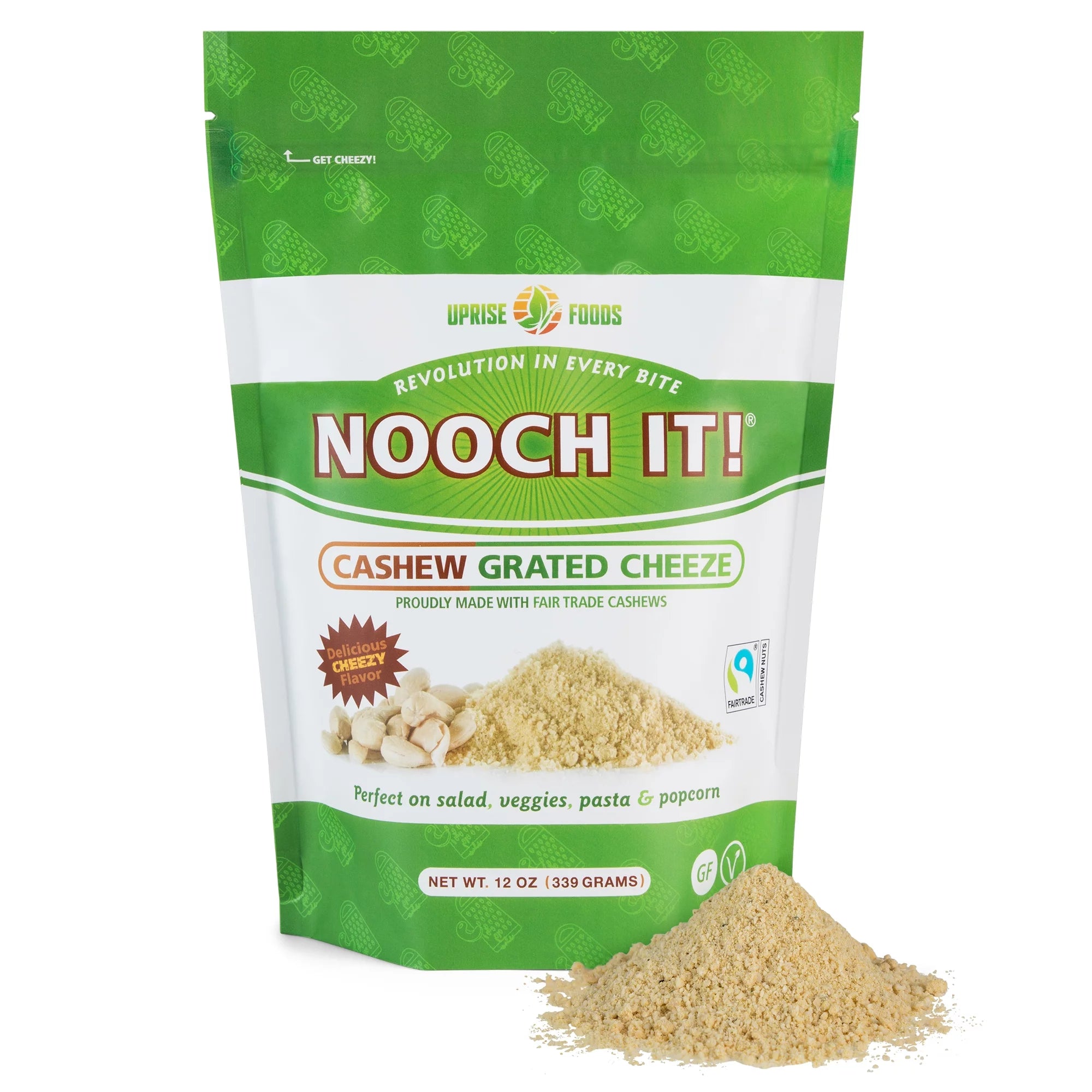 NOOCH IT! Dairy-Free Cashew Grated Cheeze Vegan Parmesan 12oz Q313774