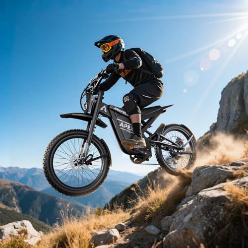 Electric Dirt Bike for Adults with 1440Wh Battery, 40 MPH, 80 Miles Range O56518