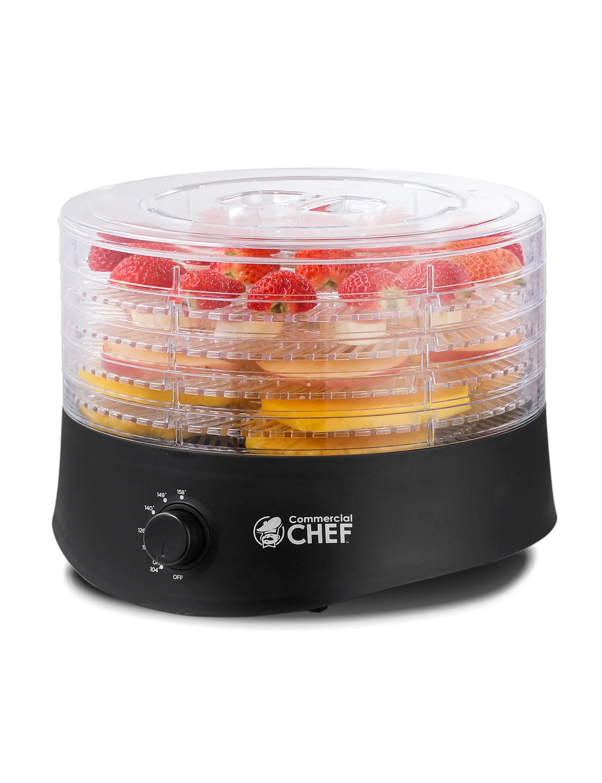 Commercial Chef Food Dehydrator, Dehydrator with 5 Drying Racks, Black
