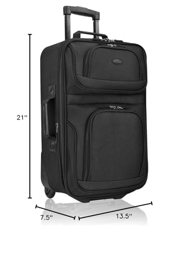 U.S. Traveler Rio Expandable Carry-on Luggage, Orange R95197