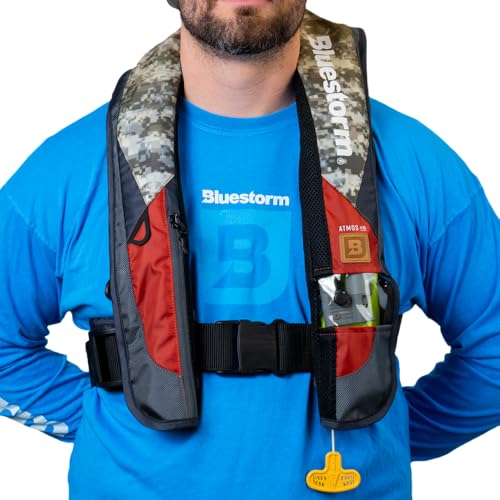 BLUESTORM Atmos 40 Inflatable PFD Life Jacket for Adults, USCG Approved T664265