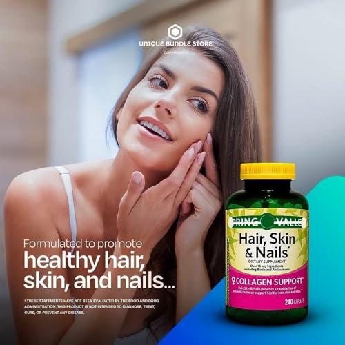 Hair Skin and Nails 240 Caplets with 7 Day Pill Organizer E19312