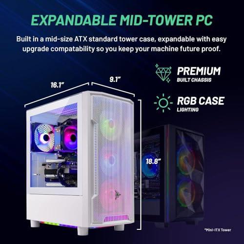 Skytech Archangel Gaming PC Desktop, Intel i5 13400F, RTX 4060, 2TB SSD, 32GB RAM Y141