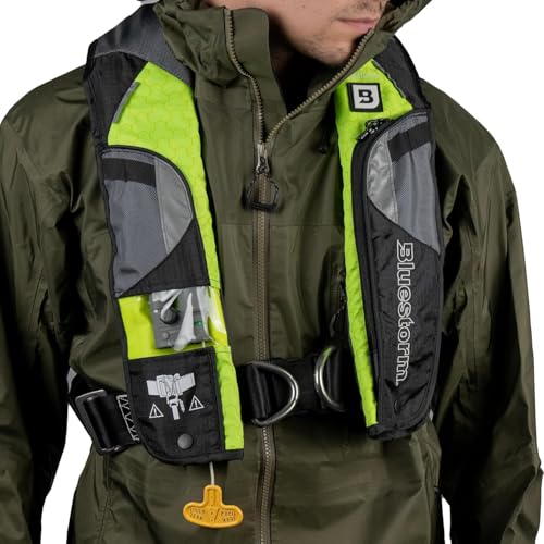 BLUESTORM Stratus 35 Inflatable Life Jacket PFD for Adults, USCG Approved K83495