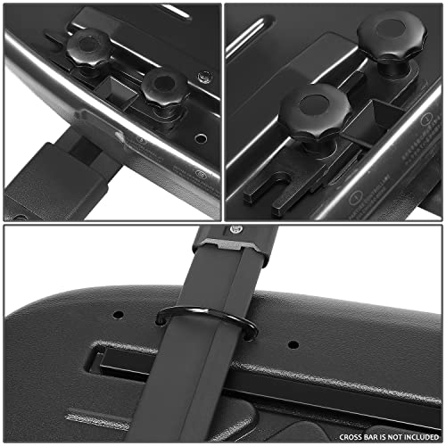 DNA MOTORING Rooftop Cargo Box Lockable Car Top Storage Case 110 Lbs Textured Black P1853