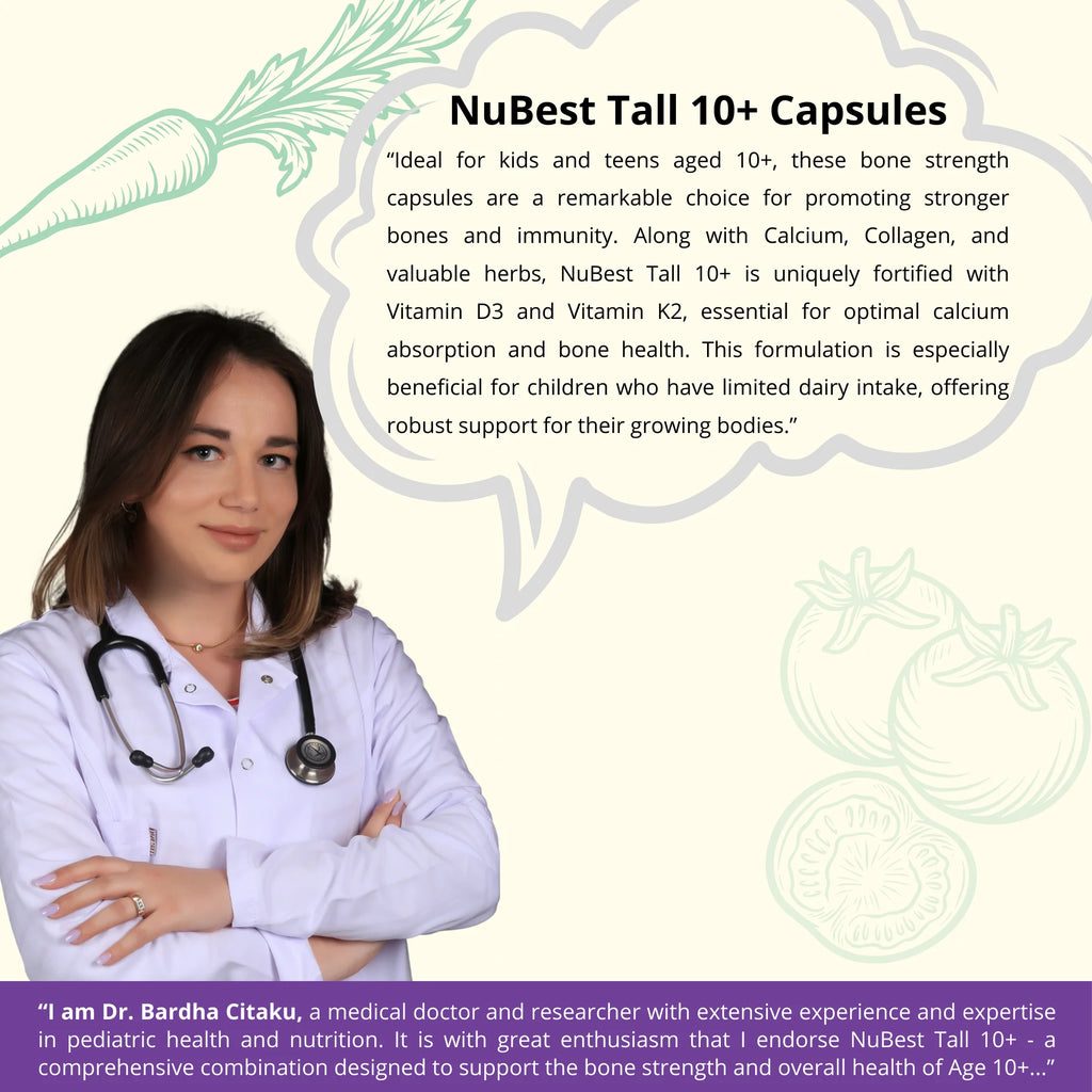 NuBest Tall 10+ & NuBest Tall Kidz Chewable Tablets Bundle F478746