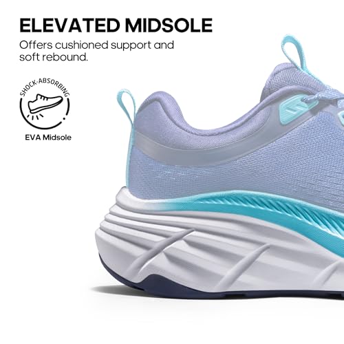 NORTIV 8 Women's Walking Shoes Cushion Breathable Sneakers P1081