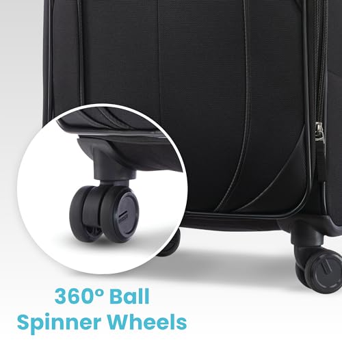 American Tourister 4 KIX 2.0 Expandable Softside Luggage with Spinner Wheels, 20, Classic Blue W994960
