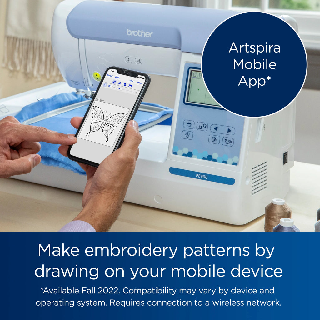Brother PE900 Embroidery Machine with Wireless Connectivity Z2924
