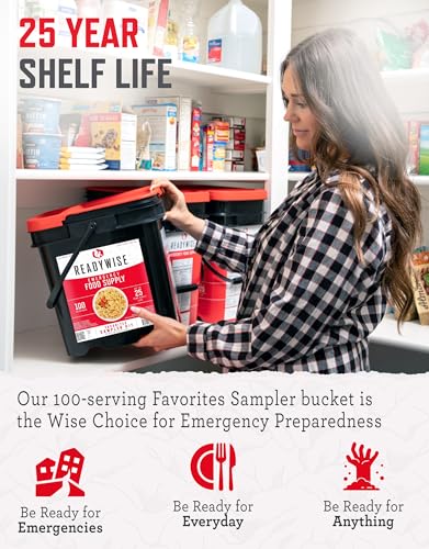 ReadyWise Emergency Food Supply 104 Servings Variety Pack Bucket A71005